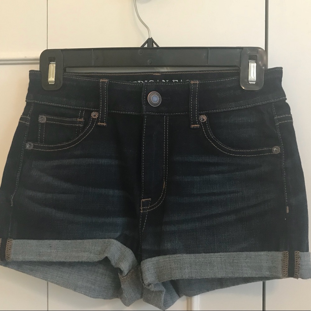 American Eagle Darkwash Jean Shorts